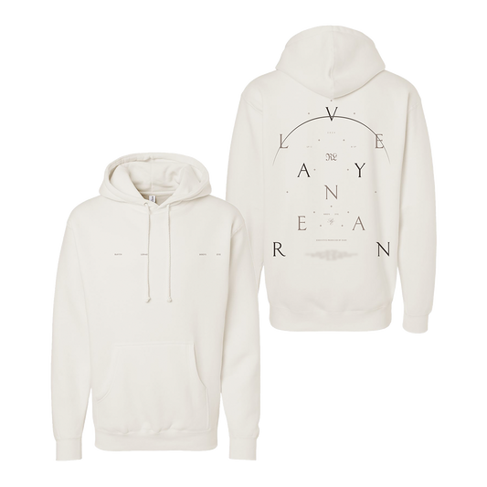 Bird's Eye Beige Hoodie