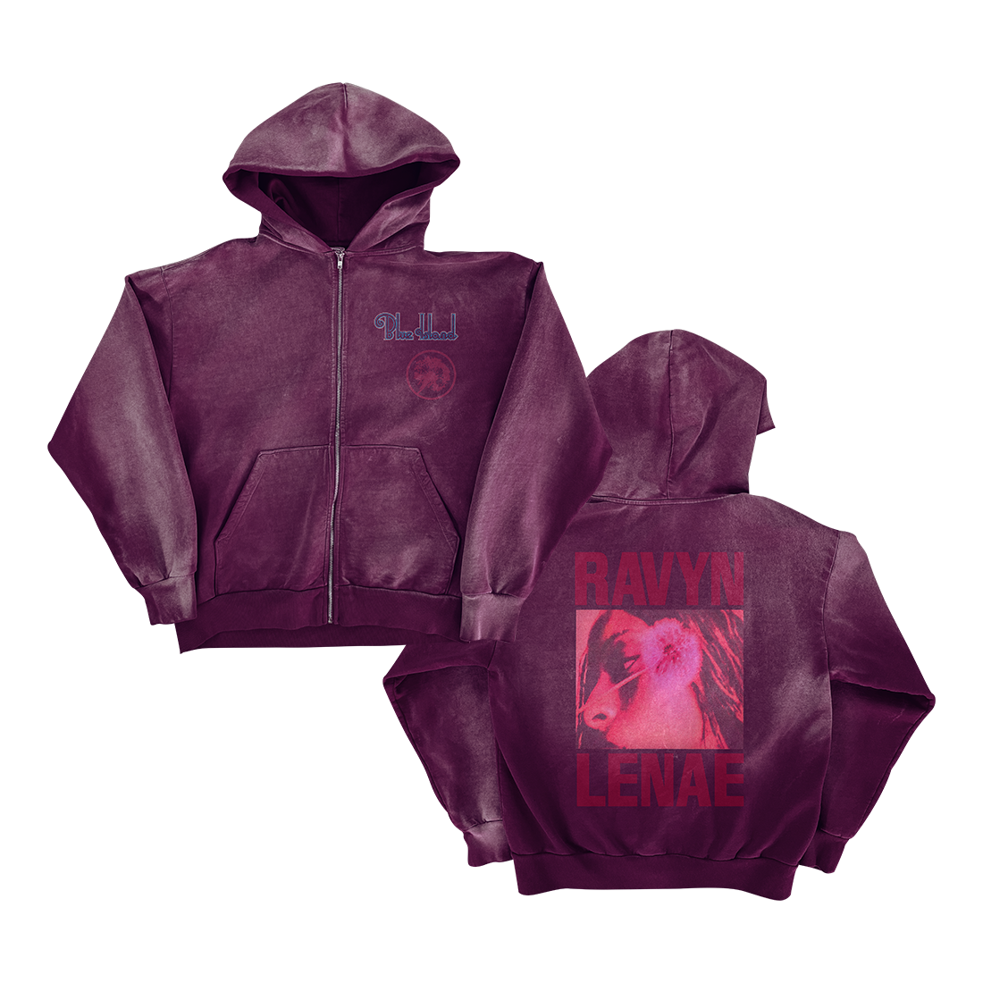 Fan Pack - Blue Island - Translucent Milky Vinyl & Ravyn Lenae Zip Hoodie