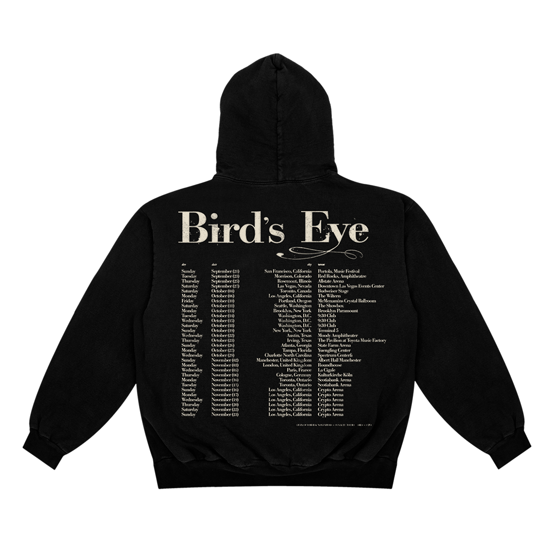 Bird's Eye Tour Hoodie